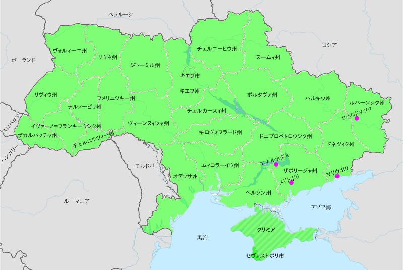 Newsニュースマップ：ウクライナ